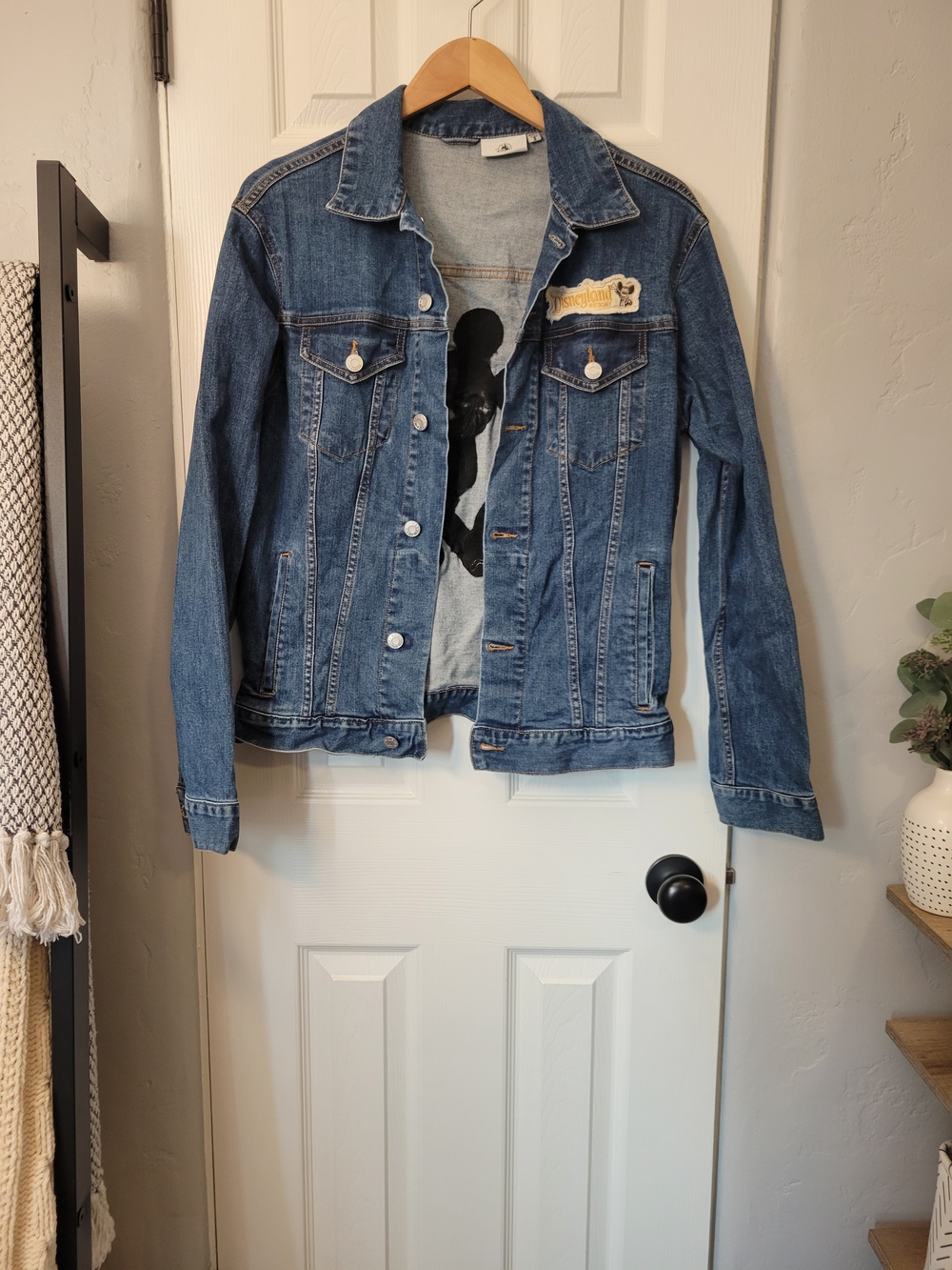 Disney Parks Mickey Mouse Disneyland Resort Denim Jacket|Disneyland/1955 Patches